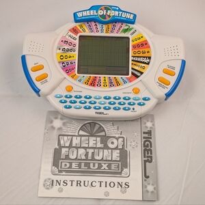 Vintage Tiger Wheel of Fortune Deluxe Handheld Portable Gaming System 1999